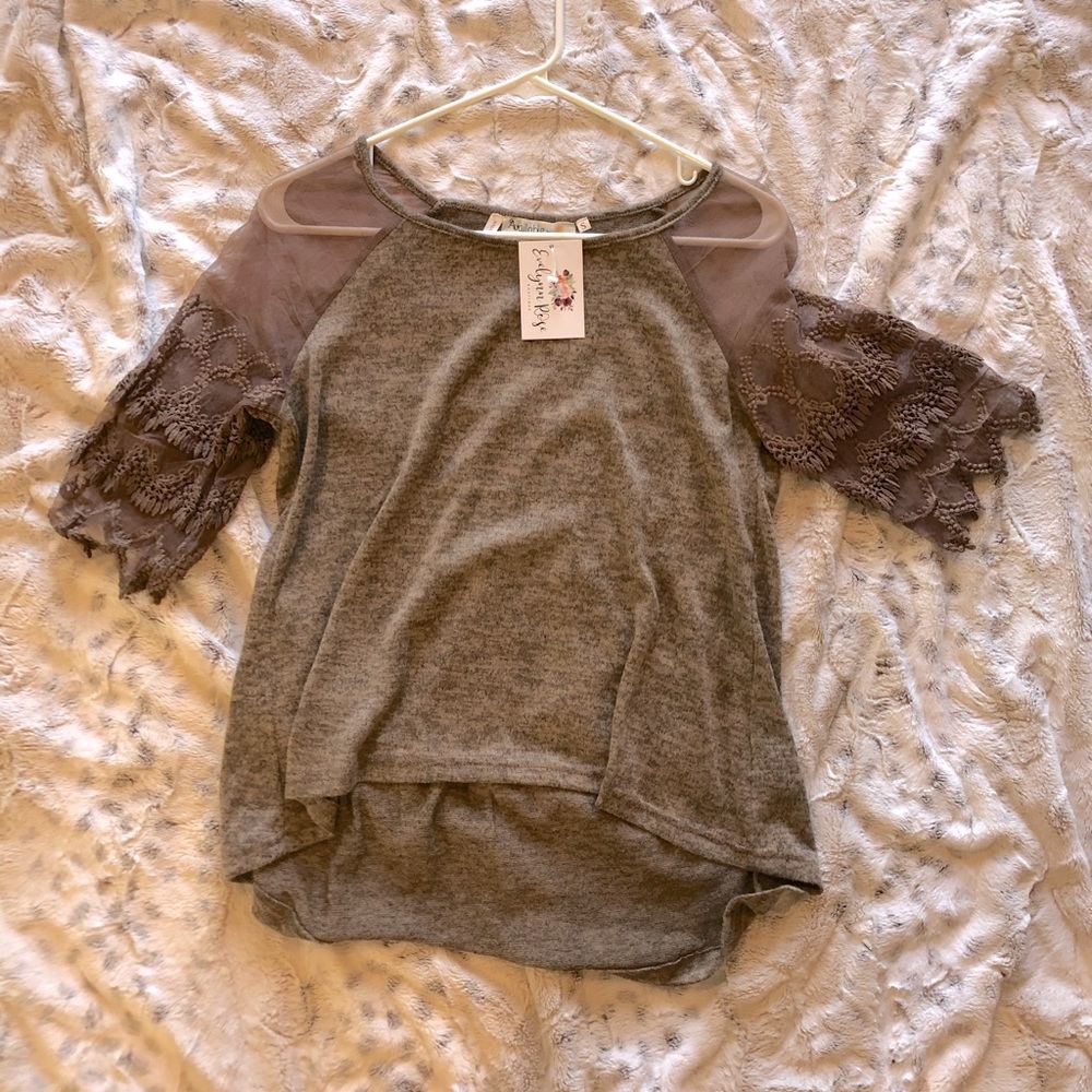 Brown Lace blouse